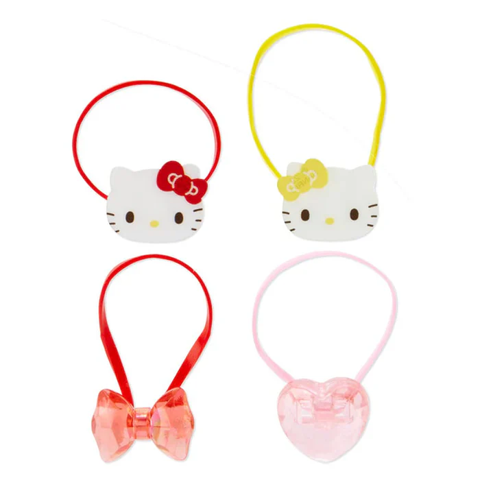 Hello Kitty Mini 4-Pc Ponytail Holders