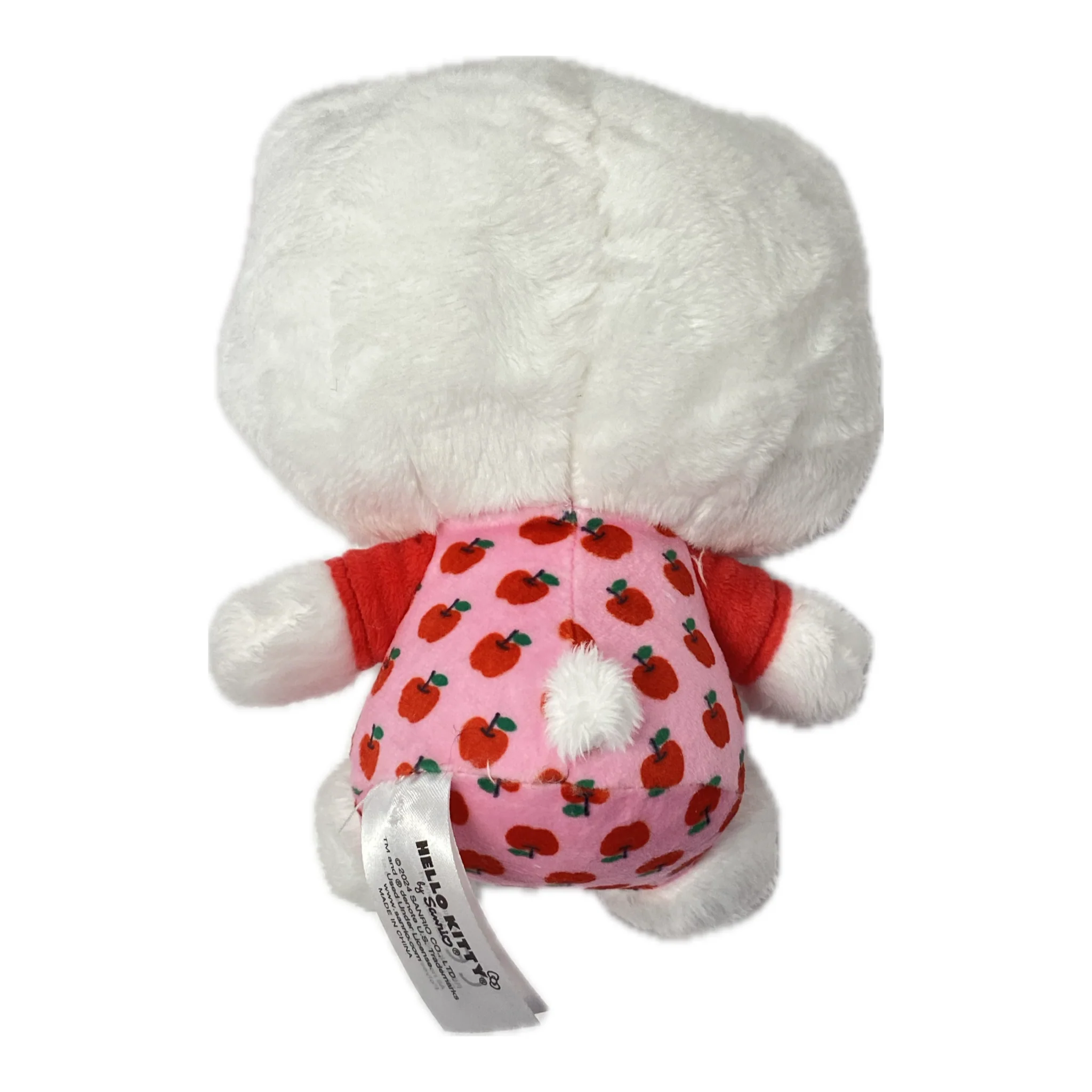 Hello Kitty Classic Pink Overalls 8" Plush - Image 2