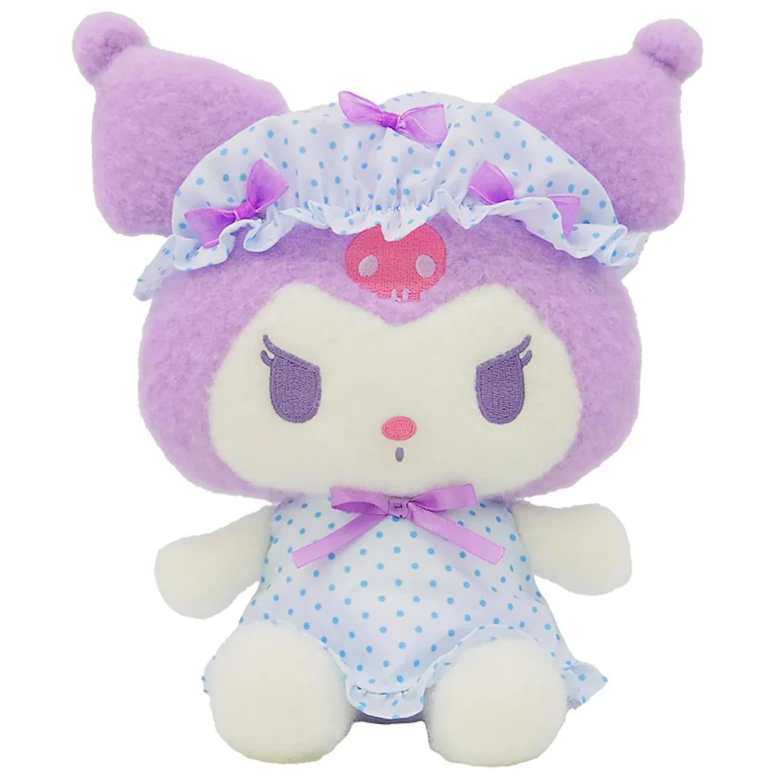 Kuromi Nightcap with Ribbon 9" Plush