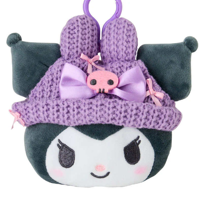 Kuromi Cozy Cap Mascot Clip Pouch - Image 2