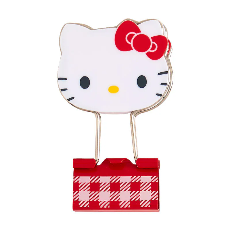 Hello Kitty Checkered Binder Clips - Image 2
