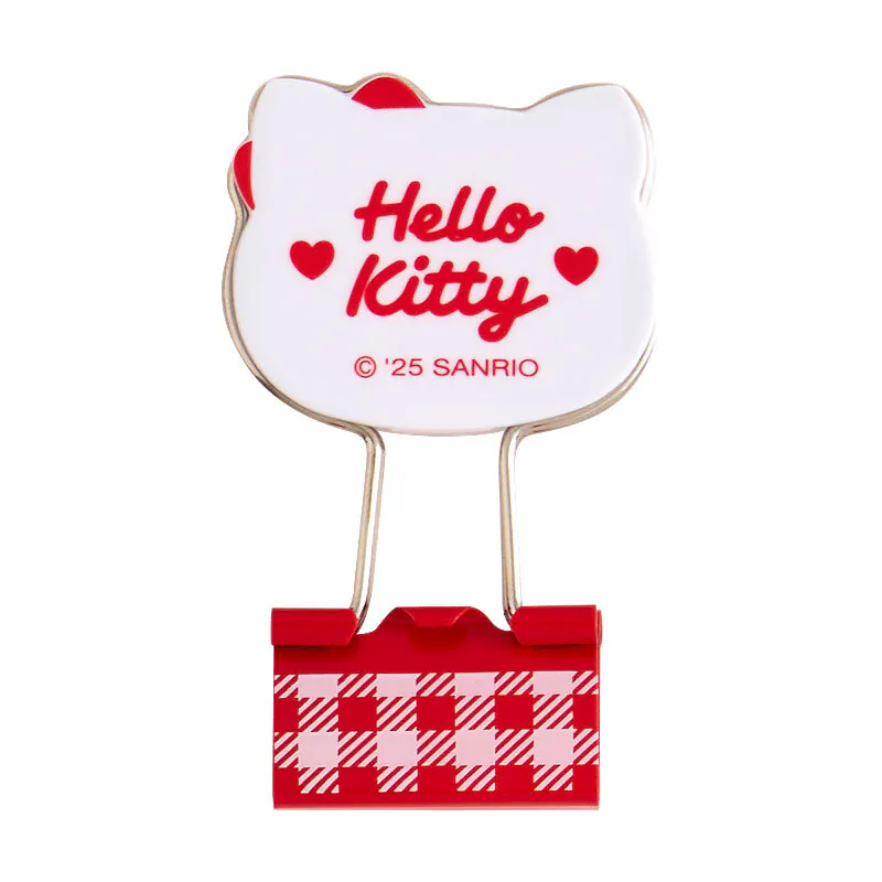 Hello Kitty Checkered Binder Clips - Image 3