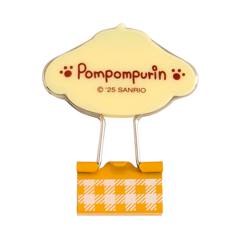 Pompompurin Checkered Binder Clips - Image 3