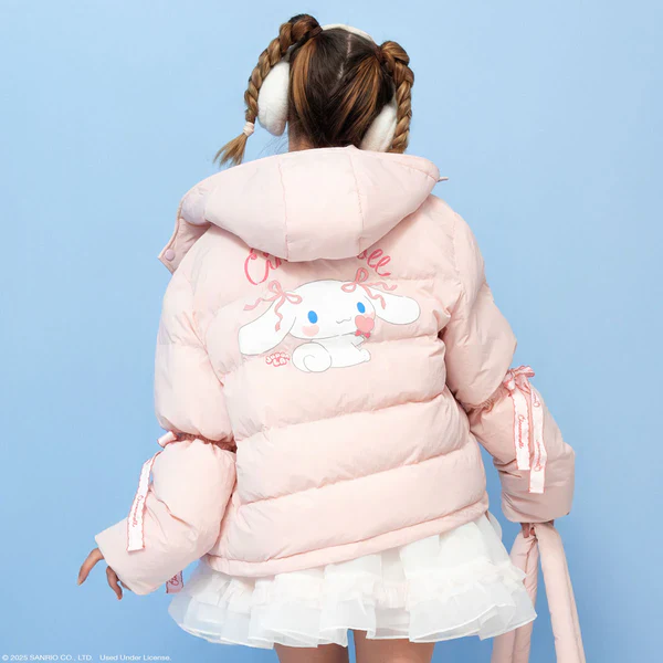 Cinnamoroll x JapanLA Bows Puffer Jacket - Image 8
