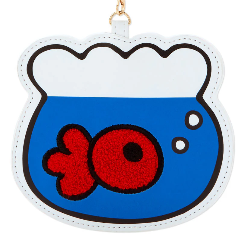 Hello Kitty Classic Goldfish Diecut ID Case w Reel - Image 2