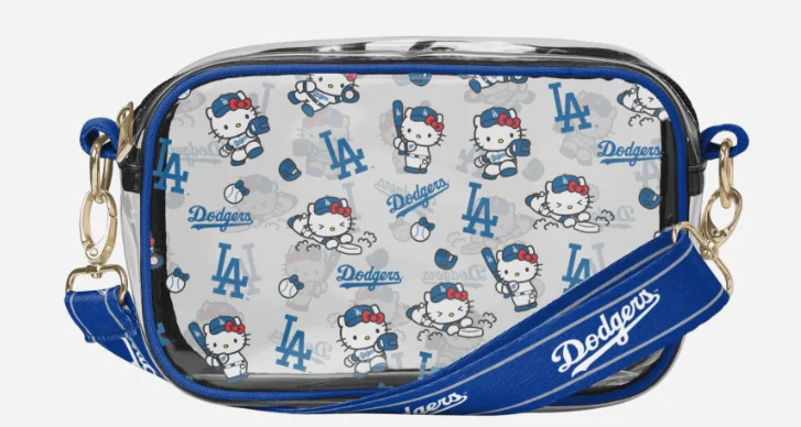 Dodgers Hello Kitty Clear Crossbody Bag