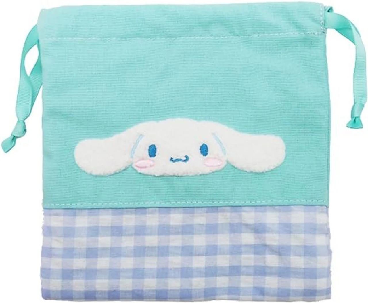 Sanrio Characters Chenille Gingham Drawstring Bag - Image 3