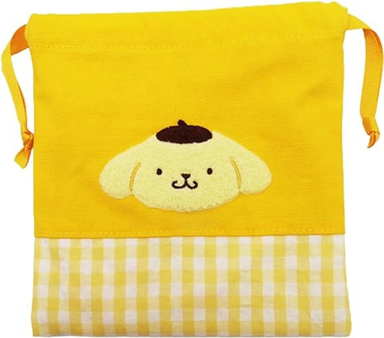 Sanrio Characters Chenille Gingham Drawstring Bag - Image 4
