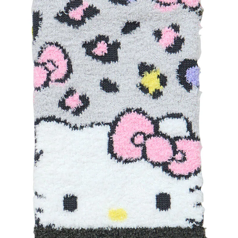 Hello Kitty Leopard Face Fluffy Socks - Image 2