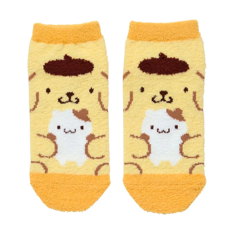 Pompompurin Face Fluffy Socks