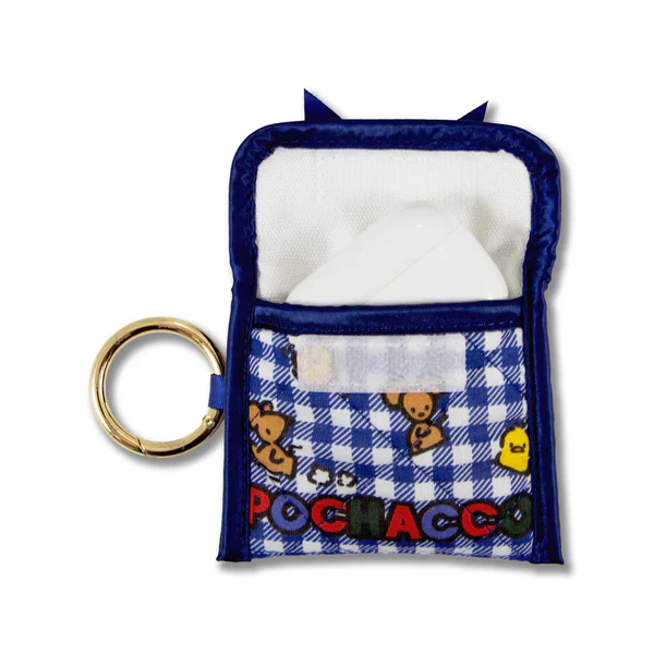Sonix x Pochacco Gingham Earbud Pouch - Image 4