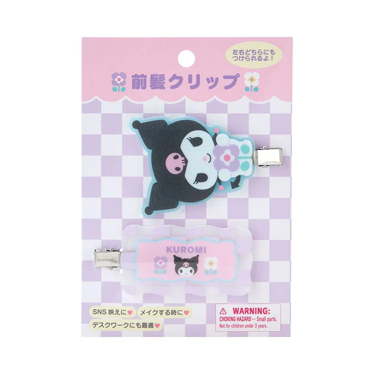 Sanrio Characters Pastel Check Hair Clip - Image 17