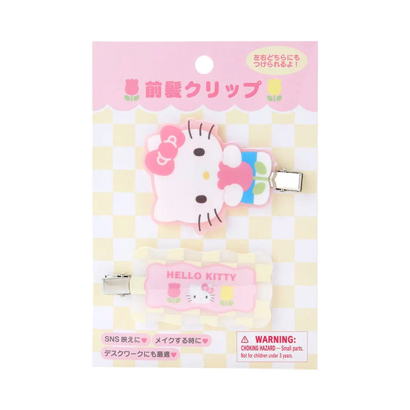 Sanrio Characters Pastel Check Hair Clip - Image 2