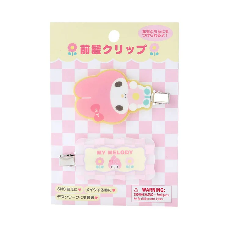 Sanrio Characters Pastel Check Hair Clip - Image 7