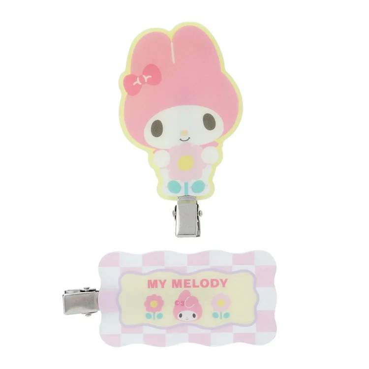 Sanrio Characters Pastel Check Hair Clip - Image 8