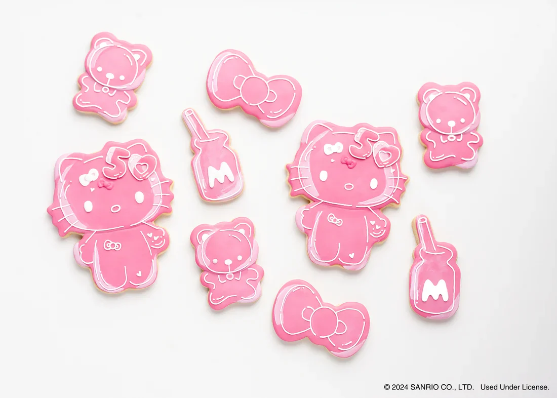 Hello Kitty 50th Anniversary Cookie Stamp and Frosting Set - Image 4