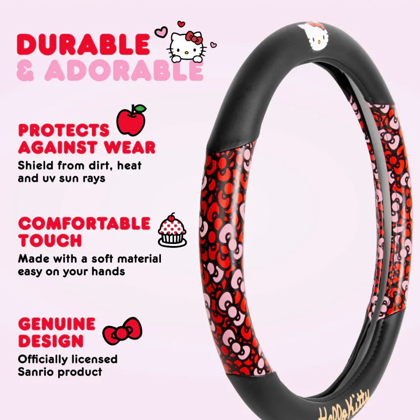 Hello Kitty Bows Steering Wheel Cover - Image 4