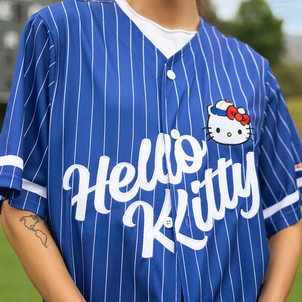 Hello Kitty JapanLA Blue Baseball Jersey - Image 4