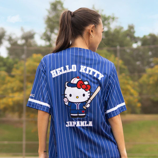 Hello Kitty JapanLA Blue Baseball Jersey - Image 5