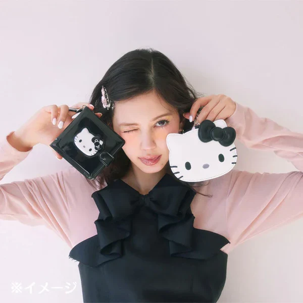 I Love Hello Kitty Black PVC Wallet - Image 6