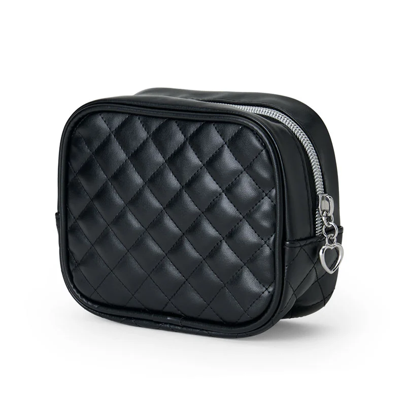 I Love Hello Kitty Black Quilted Zipper Pouch - Image 2