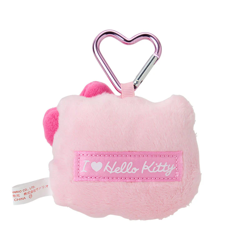 I Love Hello Kitty Pink Monochrome Mascot Plush Keychain - Image 2
