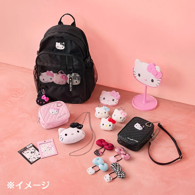 I Love Hello Kitty Pink Monochrome Mascot Plush Keychain - Image 5
