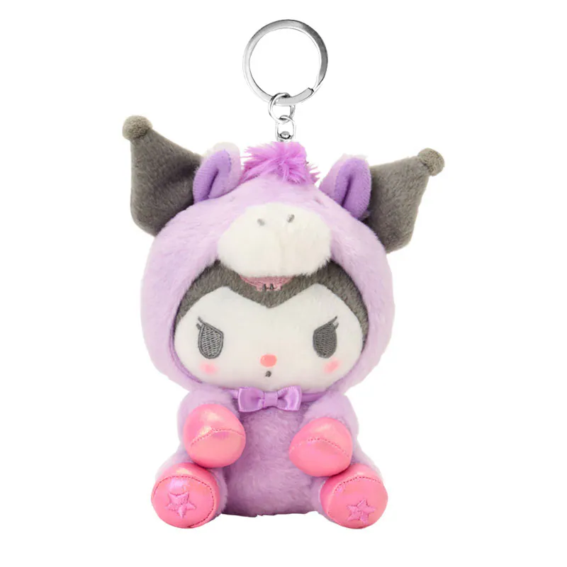 Kuromi Horse Keychain with Mascot