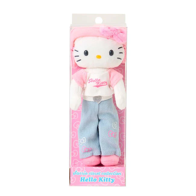Hello Kitty Sanrio Closet Collection Keychain with Mascot (Casual Style 1) - Image 3