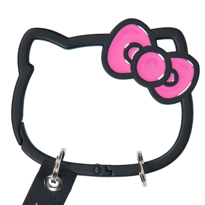 I Love Hello Kitty Black Carabiner Keyring - Image 3