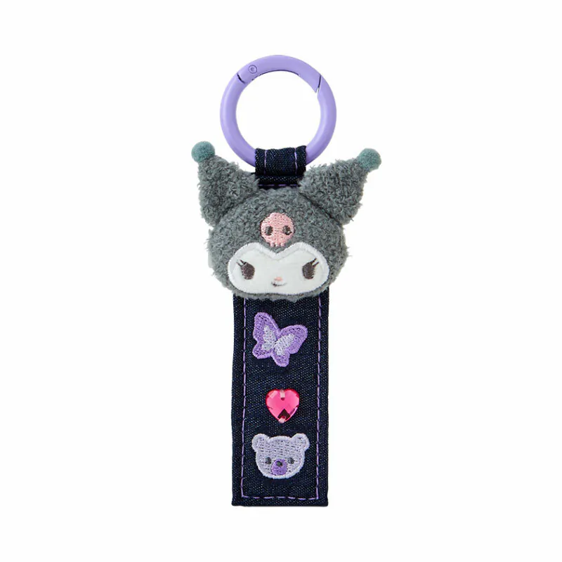 Kuromi Denim Keychain