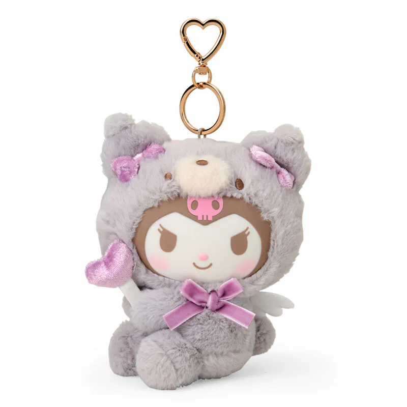 Kuromi Bear Keyring with Mascot