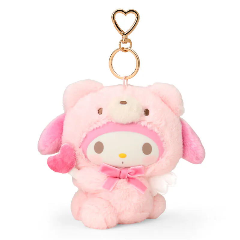 My Melody Bear Keyring with Mascot
