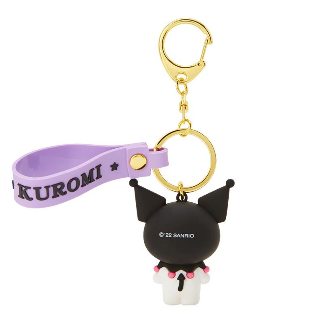 Kuromi Keyring with Plastic Mascot - Image 2
