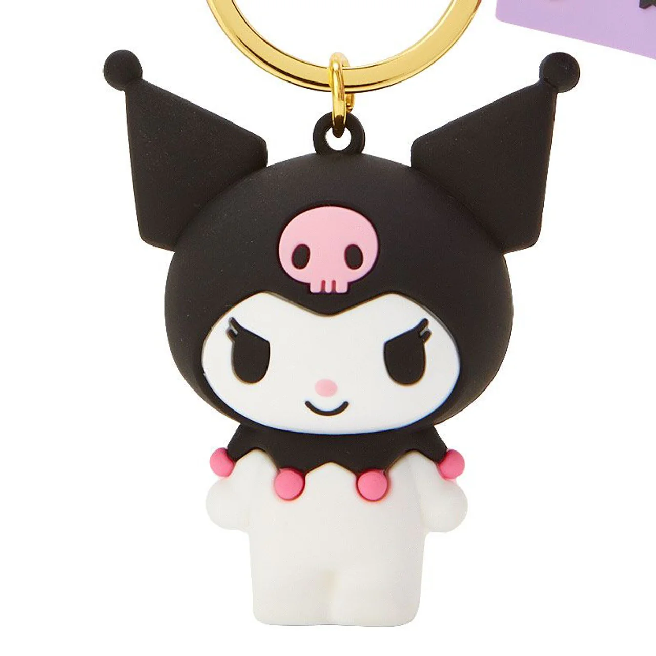 Kuromi Keyring with Plastic Mascot - Image 3