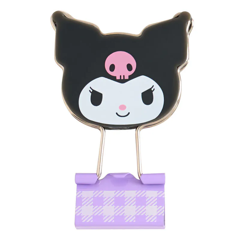 Kuromi Checkered Binder Clips - Image 2