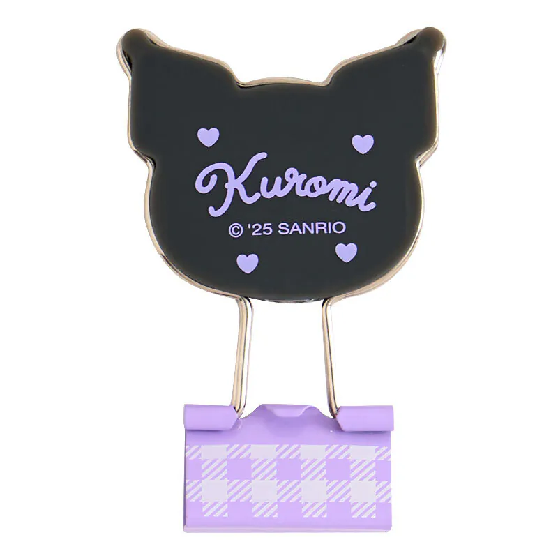 Kuromi Checkered Binder Clips - Image 3