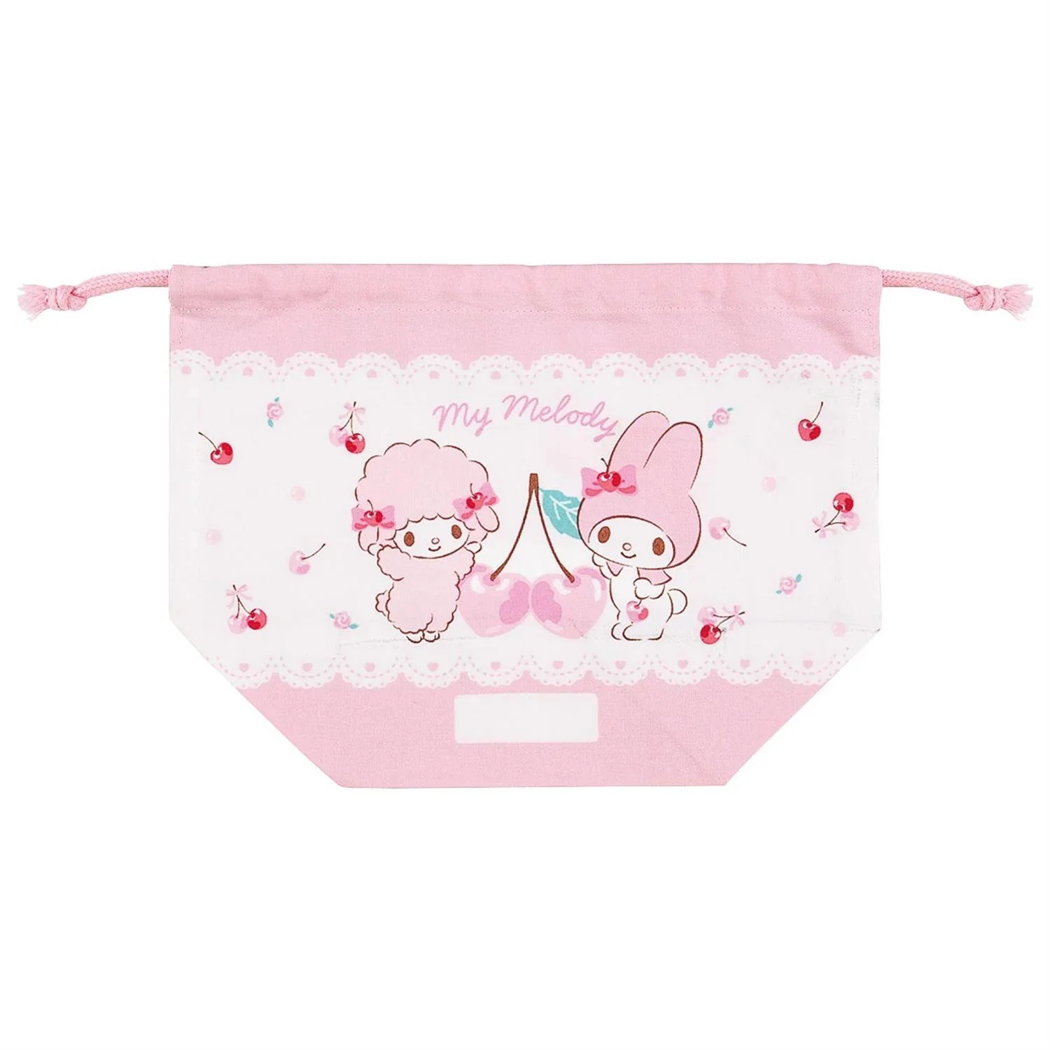 Sanrio Characters Lunch Drawstring Bag WH - Image 5