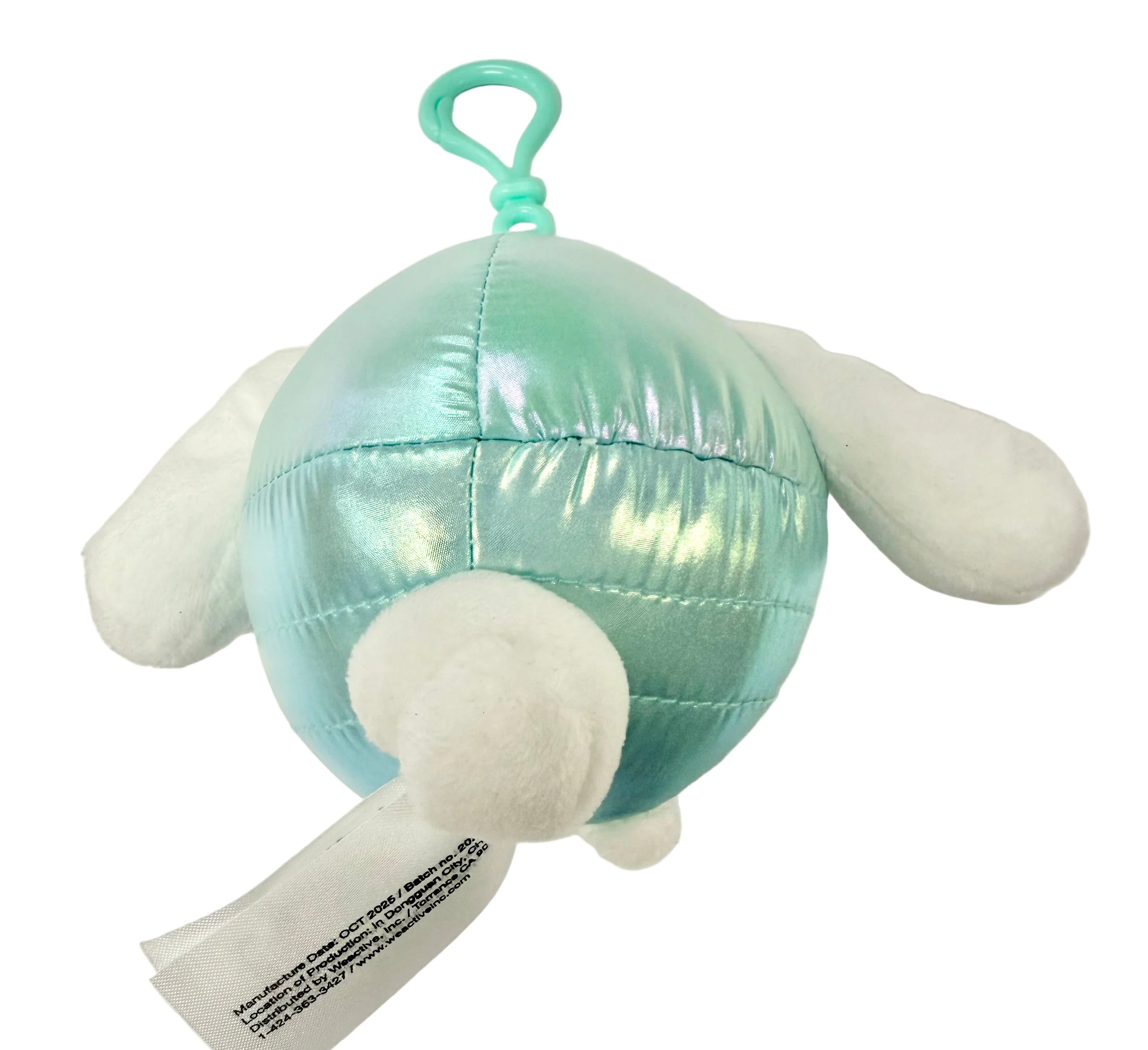 Cinnamoroll Shiny Hooded Puffer Jacket Mascot Clip On - Image 2