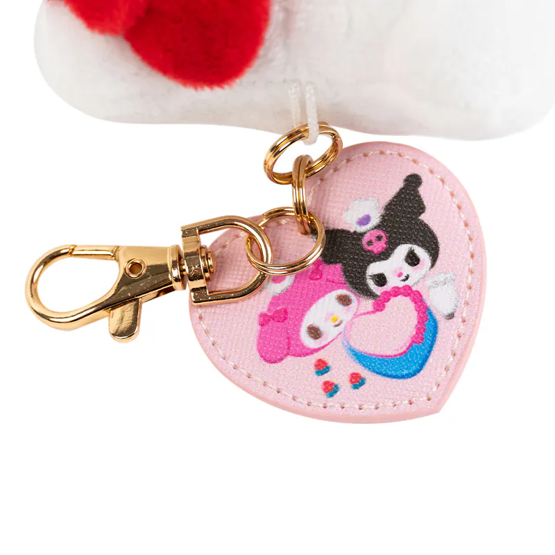Hello Kitty 50th Anniversary Pink Gingham Mascot Clip On - Image 3