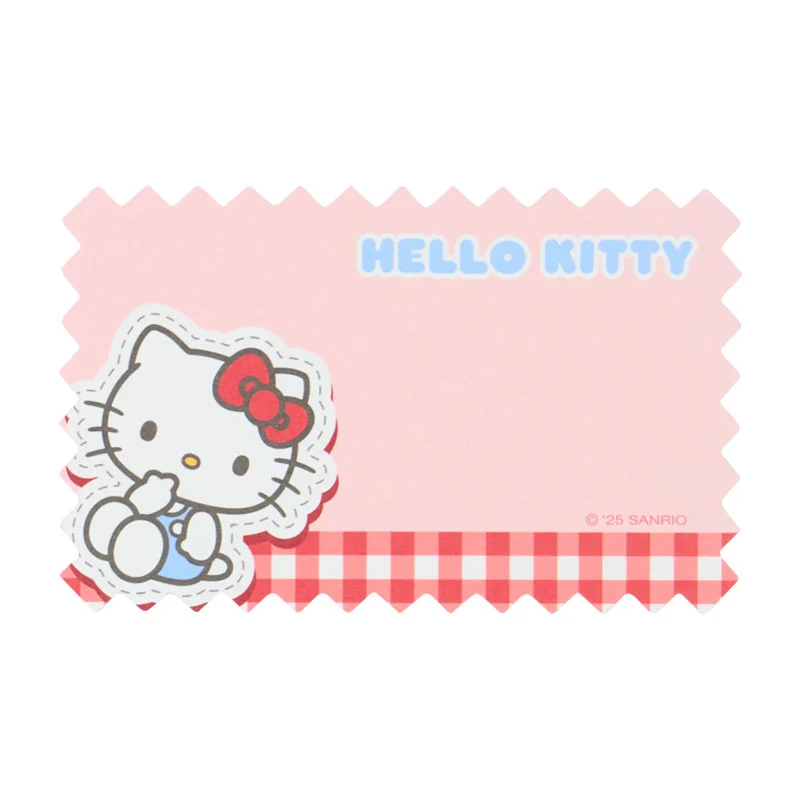 Hello Kitty Checkered Memo Pad in Case - Image 4