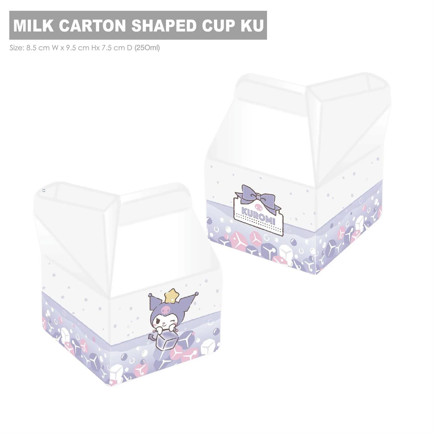 Sanrio Characters Milk Carton Shaped Glass - Image 5