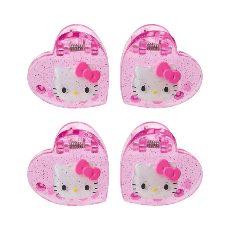 Hello Kitty Pink Metallic Mini Hair Clip Set - Image 2