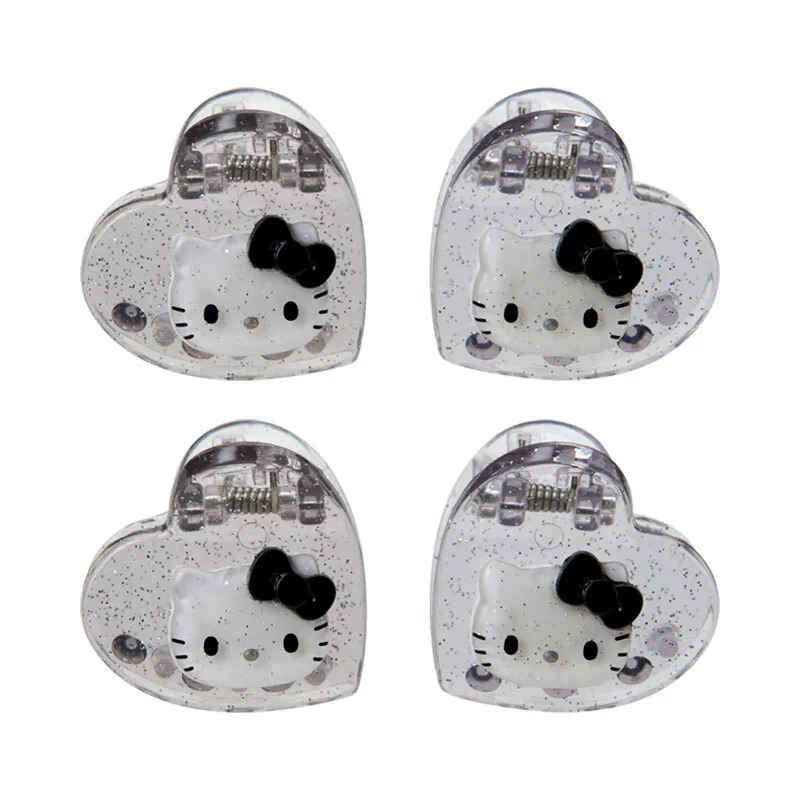 Hello Kitty Silver Metallic Mini Hair Clip Set - Image 2