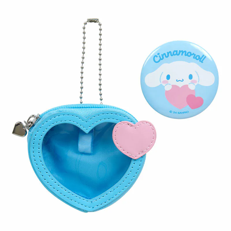 Sanrio Characters Big Heart Mini Pouch and Pin Set - Image 11