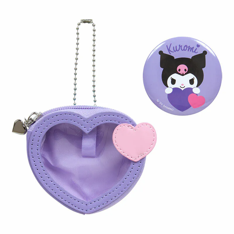 Sanrio Characters Big Heart Mini Pouch and Pin Set - Image 14