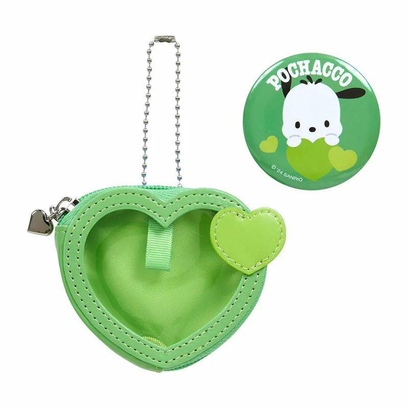 Sanrio Characters Big Heart Mini Pouch and Pin Set - Image 17