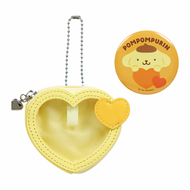 Sanrio Characters Big Heart Mini Pouch and Pin Set - Image 8