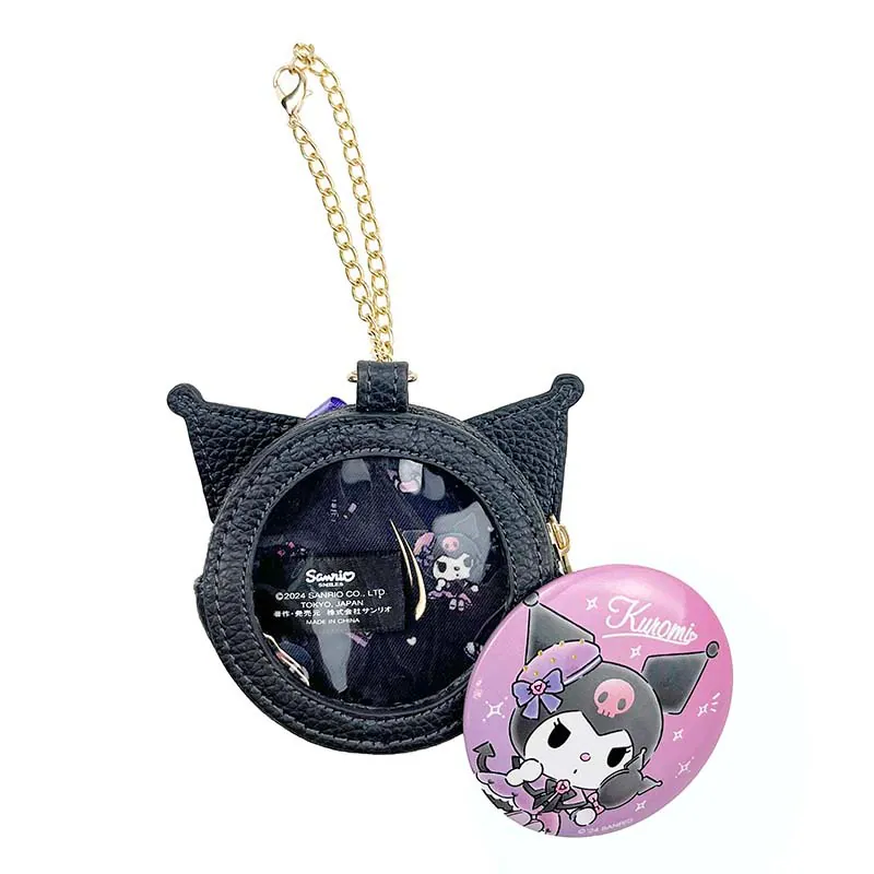 Kuromi Bow Mirror with Pouch - Image 3