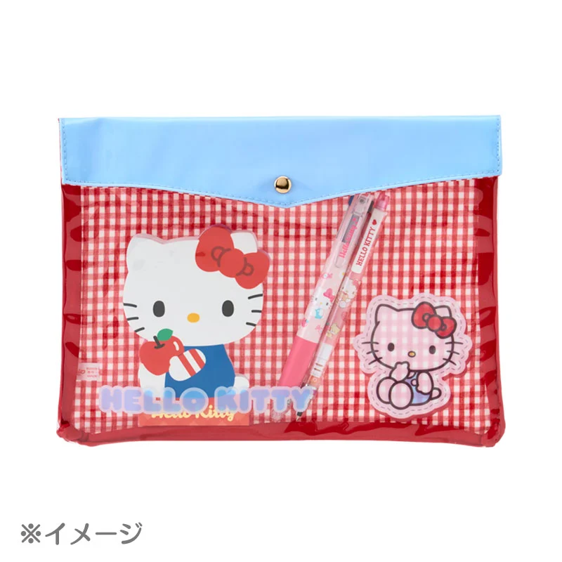 Hello Kitty Checkered PVC Flat Case - Image 5
